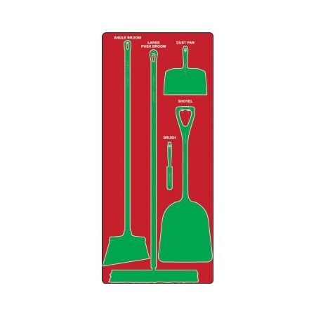Accuform DRY ZONE STOREBOARDS PSB110RDGN PSB110RDGN
